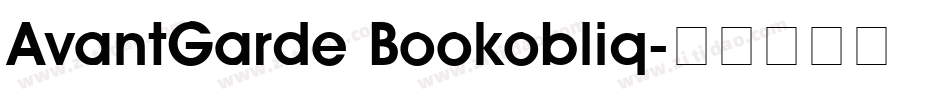 AvantGarde Bookobliq字体转换